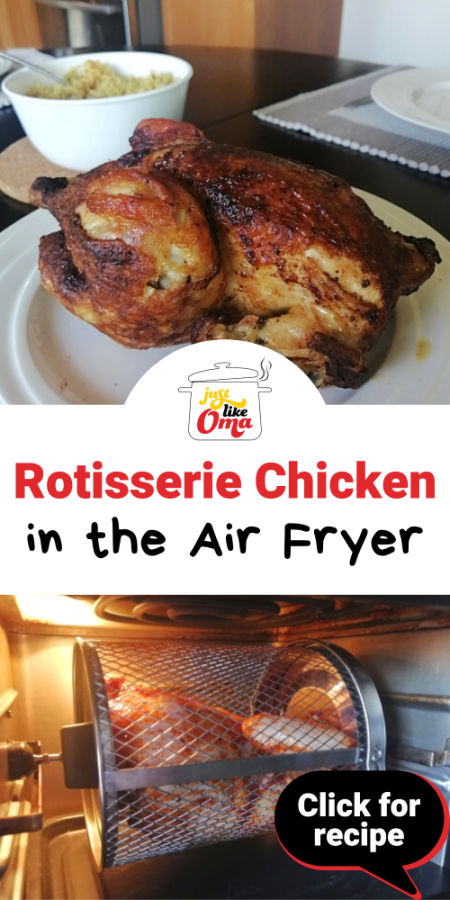 Easy Air Fryer Rotisserie Chicken