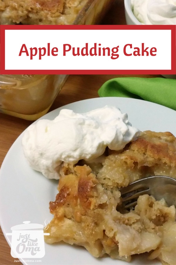 Apple Pudding Cake baked Just like Oma