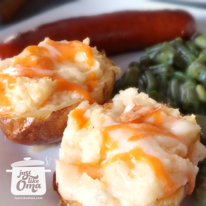 Oma's Twice Baked Potato Recipe ~ Doppelt gebackene Kartoffeln