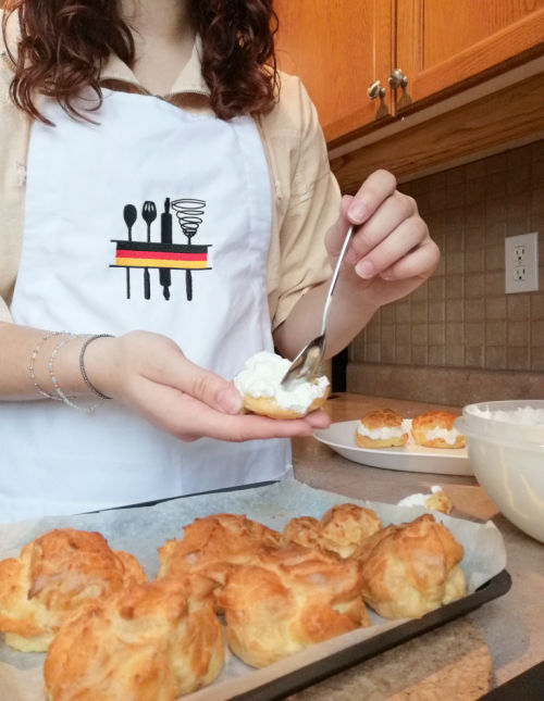 Air Fryer Cream Puffs – Luftfritteuse Windbeutel *