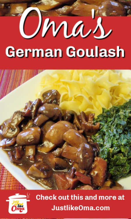 goulash alemão, como a Oma costumava fazer.