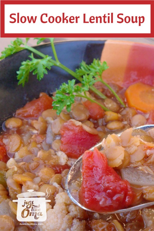 German Slow Cooker Lentil Soup Recipe – Oma's Linsensuppe