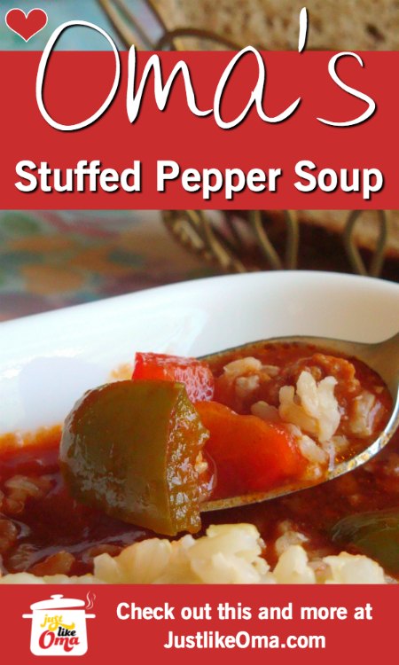 easy stuffed green pepper soup