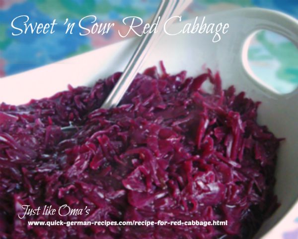 Another Recipe for Red Cabbage made Just like Oma