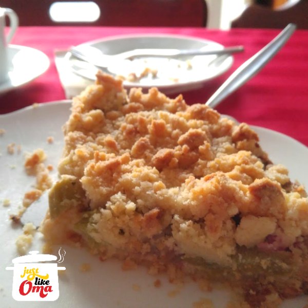 Omas Rhubarb Cake Made Just Like Oma - 