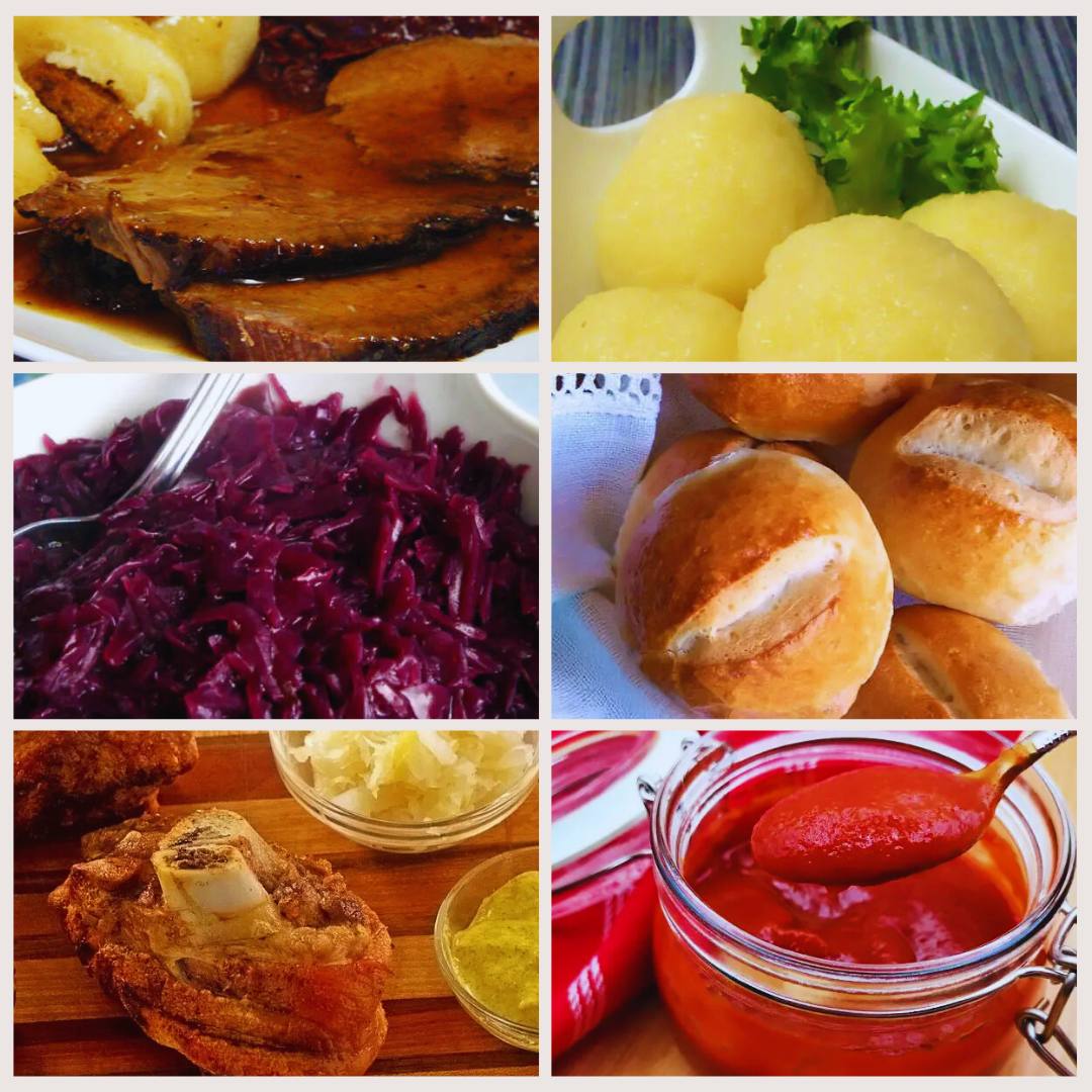 Top german foods collage